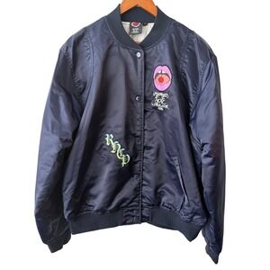 Red Hot Chili Peppers Unlimited Love World Tour 2022 Bomber Jacket Navy Blue L